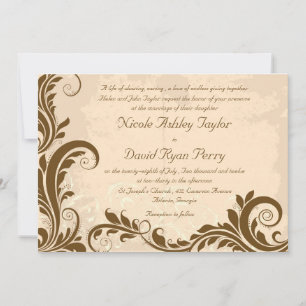 Vintage Beauty -Wedding invitation