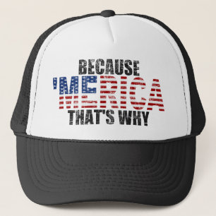 Vintage BECAUSE 'MERICA THAT'S WHY Hat