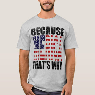Vintage Because 'MERICA That's Why Shirt