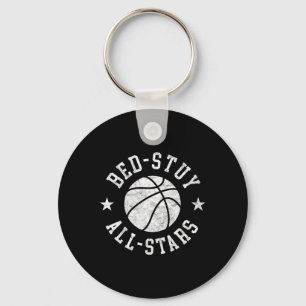 Vintage Bed-stuy All-stars Retro Distressed 80s Sk Key Ring