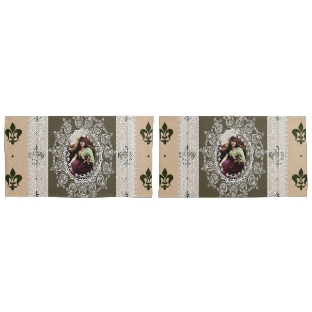 Vintage Bedding Design4u Pillowcase (Front-Set)