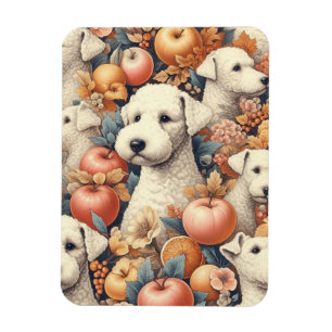 Vintage Bedlington Terrier Seamless Magnet