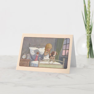 Vintage Bedtime Prayers Note Card