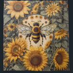 Vintage Bee and Sunflowers  Shower Curtain<br><div class="desc">Add a touch of rustic elegance to your bathroom with this Vintage Bee and Sunflowers Shower Curtain. Featuring a charming bee and vibrant sunflowers, this curtain brings nature-inspired beauty and warmth to your space. Perfect for creating a serene, garden-like atmosphere, it’s ideal for nature enthusiasts who want to infuse their...</div>
