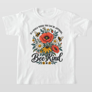 Vintage Bee and Wild Flowers T-Shirt