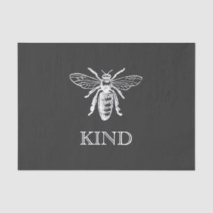 Vintage Bee Be Kind Black Tissue Paper