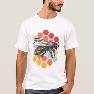 Vintage Bee Designs For Men T-Shirt