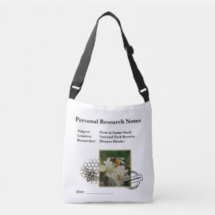 Vintage Bee Field Research Journal Crossbody Tote