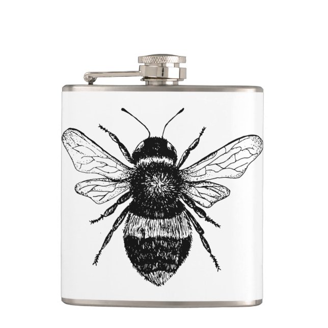 Vintage Bee Flask (Front)