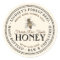 Vintage Bee Honey Label Hand Bottled Raw