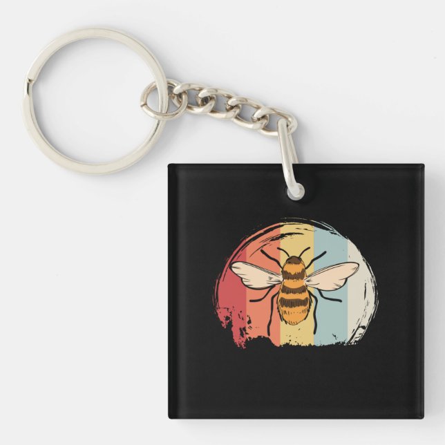 Vintage Bee Key Ring (Front)