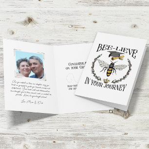 Vintage Bee-lieve in Your Journey Bee Graduation Card