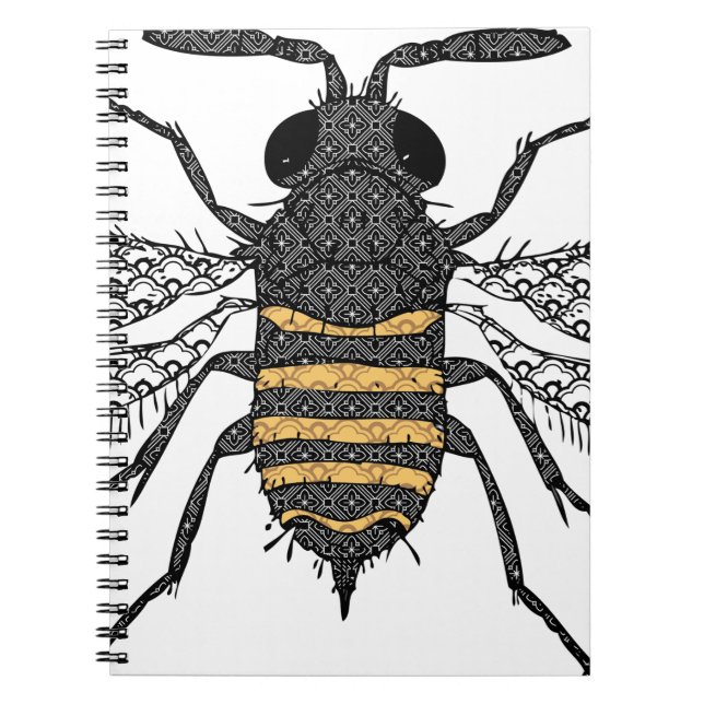 vintage bee notebook (Front)
