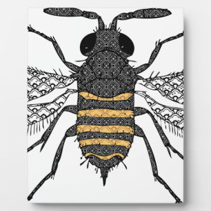 vintage bee plaque