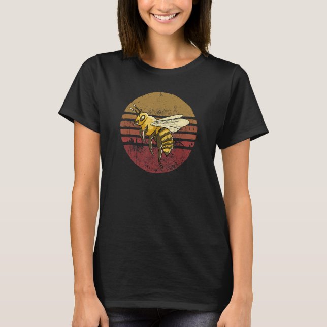 Vintage Bee Retro Style Bee T-Shirt (Front)