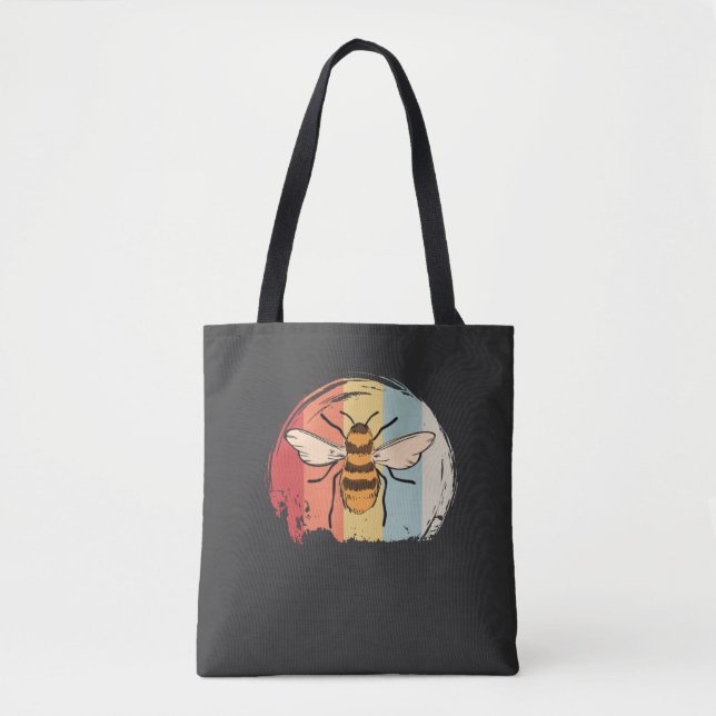 Vintage Bee Tote Bag (Front)