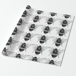 Vintage Bee Wrapping Paper