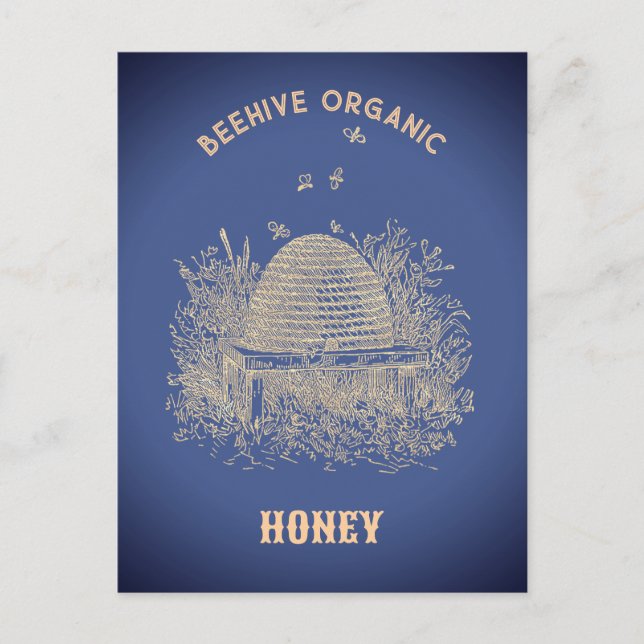 Vintage Beehive  Postcard (Front)