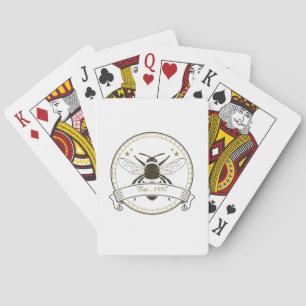 Vintage Beekeeper Honey Business Playing Cards