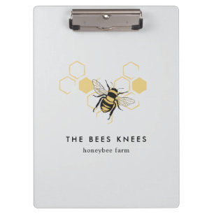 Vintage Beekeeping & Honeybee Farm Busine Clipboard