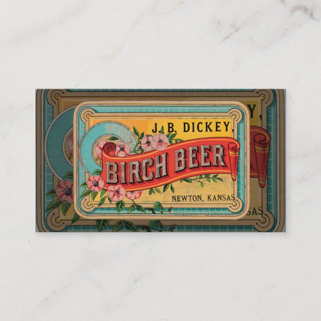 Vintage Beer Business Card (Front)