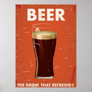 Vintage Beer Commercial poster. Poster