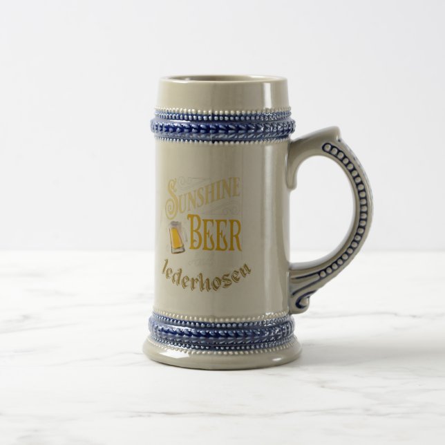 Vintage Beer Drinking Beer Stein (Right)