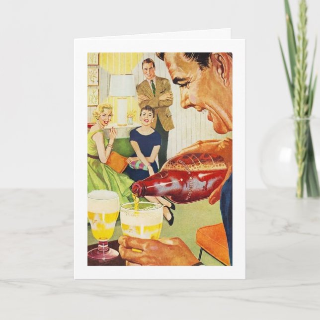 Vintage - Beer Drinking Friends, Card (Front)