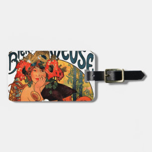 Vintage Beer Muse Luggage Tag