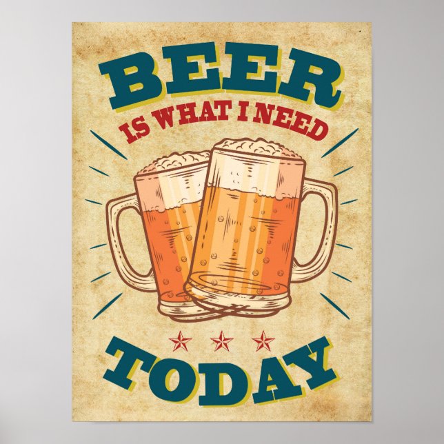 Vintage Beer Poster (Front)