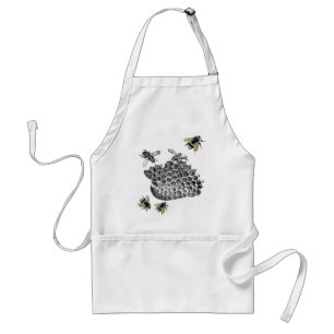 Vintage Bees Standard Apron