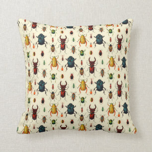 Vintage Beetles Cushion