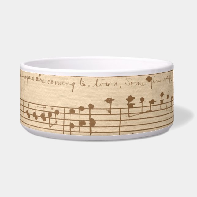 vintage beige music notes (Front)