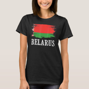 Vintage Belarus Flag I Love Belarus T-Shirt