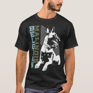 Vintage Belgian Malinois T design Dog Lovers gift T-Shirt