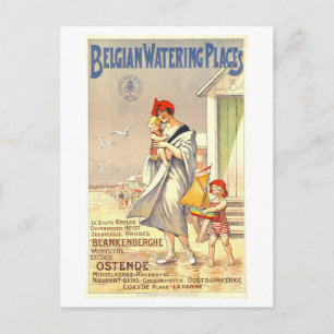Vintage Belgium Travel Postcard