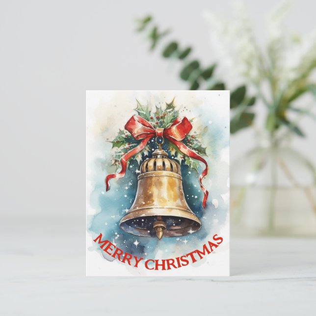 Vintage Bell - Christmas Card (Standing Front)