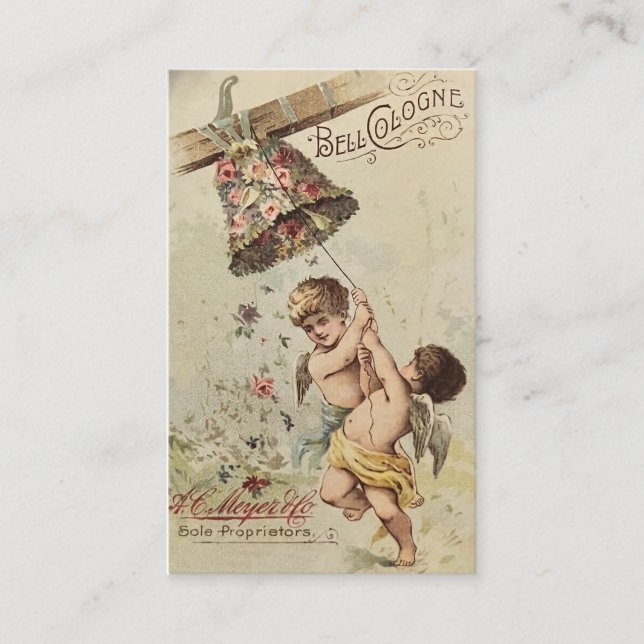 Vintage Bell Cologne Angels Business Card (Front)