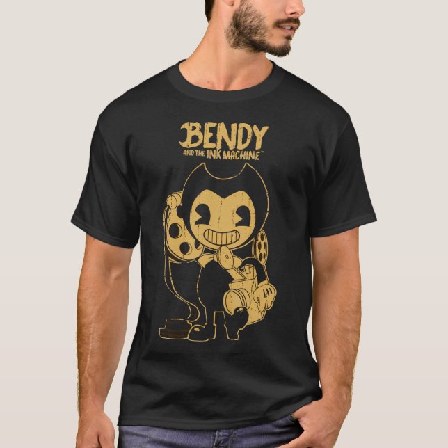 Vintage Bendy Ink Camera T-Shirt (Front)
