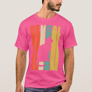 Vintage Bengal Cat Feline Kitty Cat Lover Kitten C T-Shirt