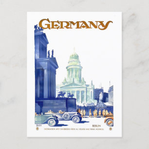 Vintage Berlin, Germany, Travel Poster Postcard