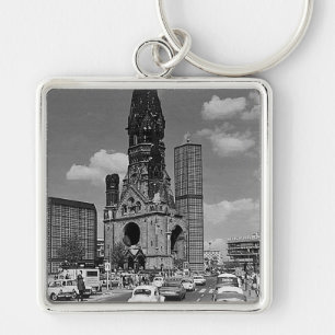 Vintage Berlin Kaiser Wilhelm Memorial church Key Ring