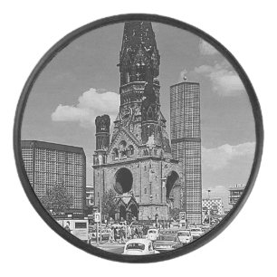 Vintage Berlin Kaiser Wilhelm Memorial church Magn Hockey Puck