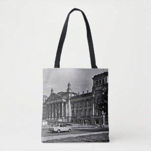 Vintage Berlin Reichstag parliament house Mouse Pa Tote Bag