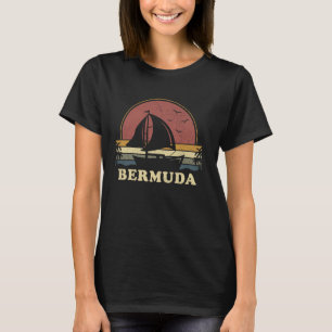 Vintage Bermuda Sailing Sailboat Summer Boating Sa T-Shirt