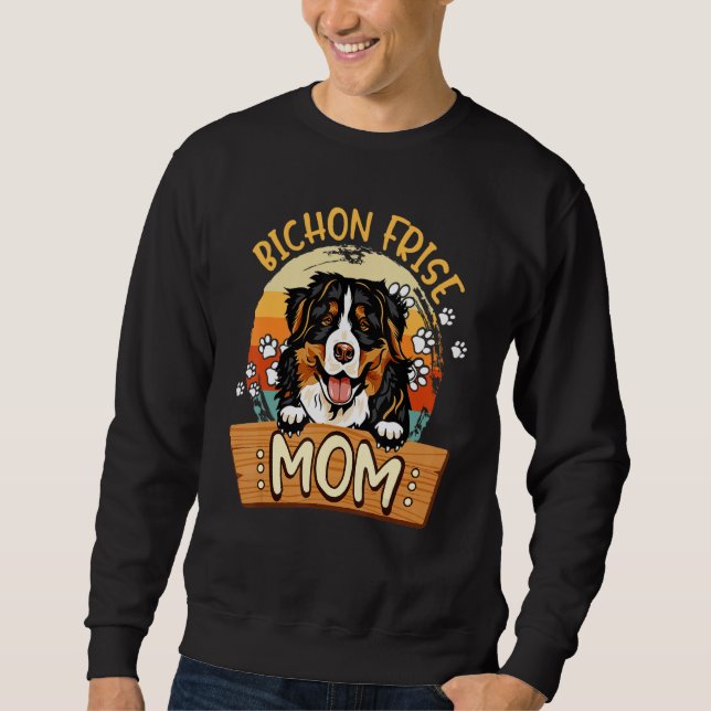 Vintage Bernese-Mountain Mom Bernese-Mountain Dog  Sweatshirt (Front)