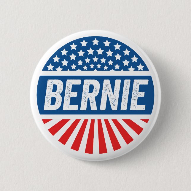 Vintage Bernie 6 Cm Round Badge (Front)