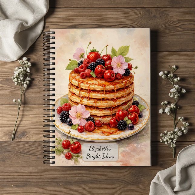 Vintage Berry Pancake Stack Notebook (Creator Uploaded)