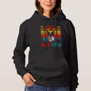 Vintage Best Boston Terrier Dad Ever Cute Dog Sung Hoodie