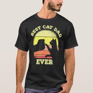 Vintage Best Cat Dad Ever Cat Daddy 1 T-Shirt